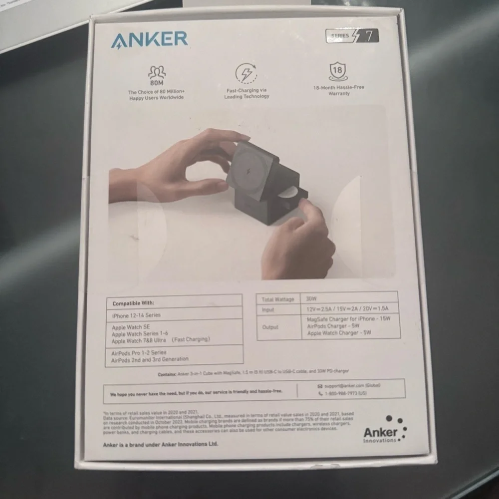 Anker Black Charging Cube with MagSafe